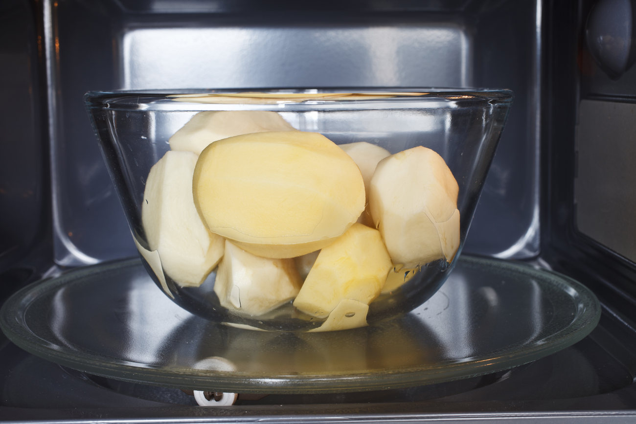 lessare le patate al microonde