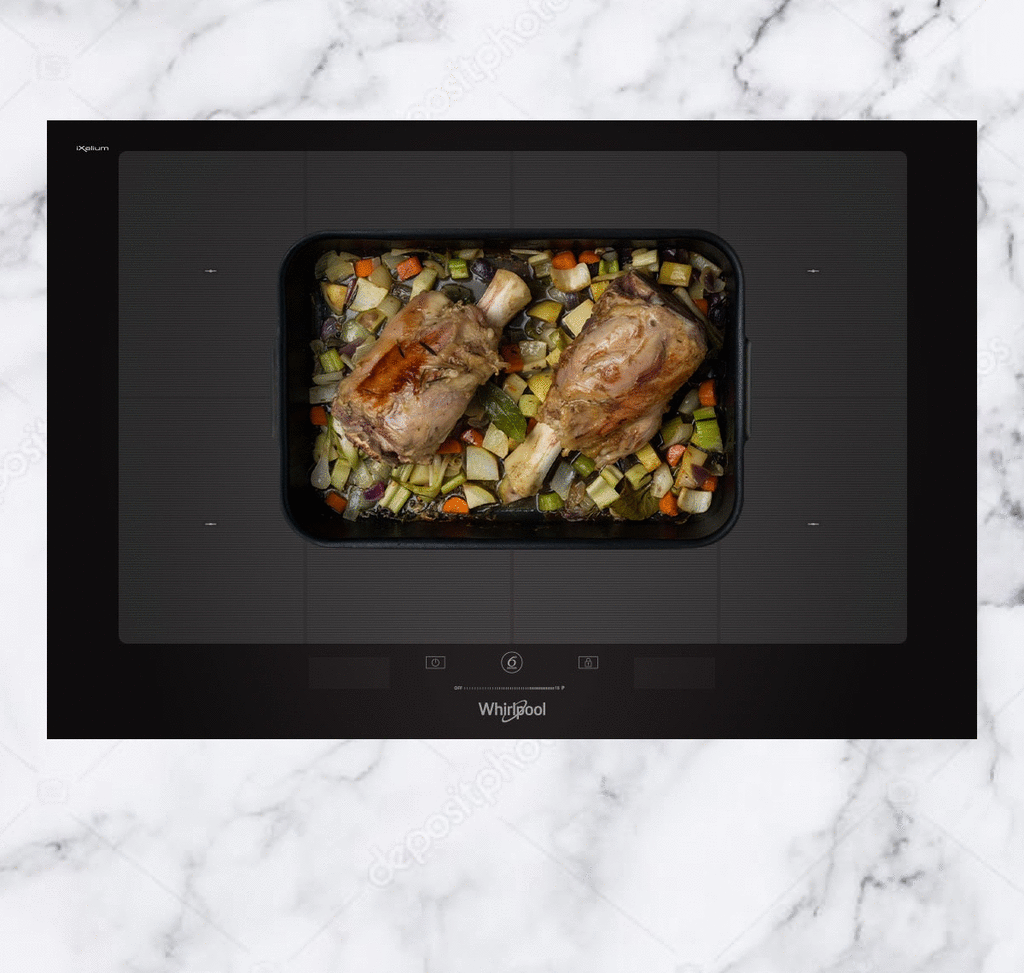 Zone flexible de la taque de cuisson à induction Whirlpool FlexiFull