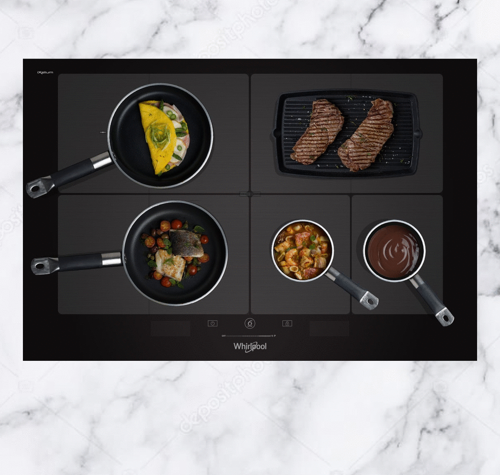 Paramétrage manuel des zones de cuisson sur la taque de cuisson à induction Whirlpool FlexiFull