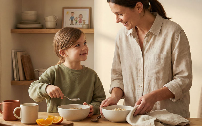 Perché una routine delicata in cucina cambia lo stato d’animo di tutta la casa