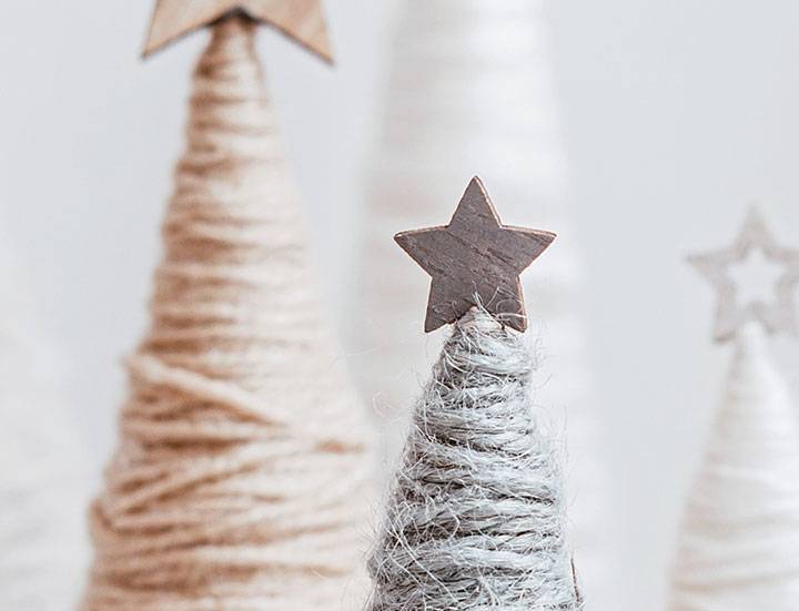 Fadenbäumchen basteln