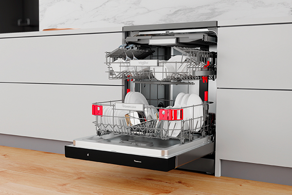 FlexiSpace technologie voor vaatwassers