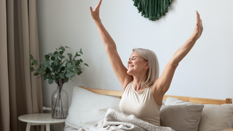 Vďaka kvalitnému spánku sa ráno zobudíte svieži a plní energie.