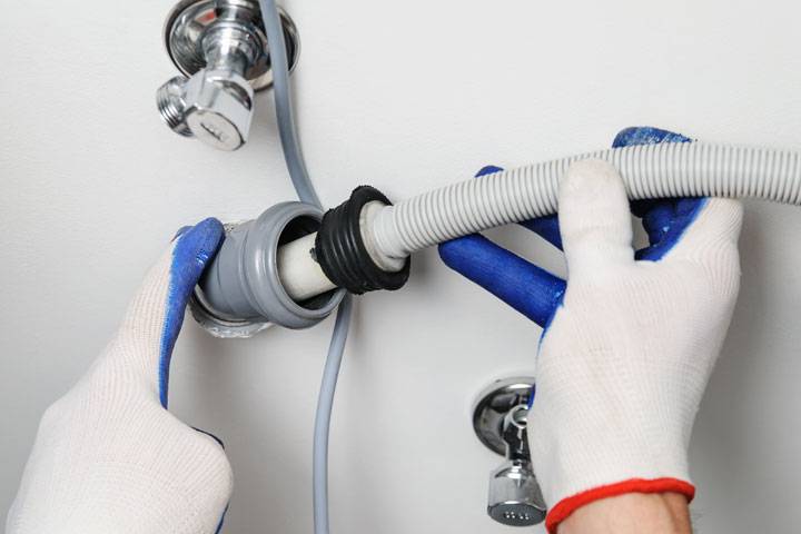 Waschmaschinen-Abfluss ist höher als gefordert – was nun?