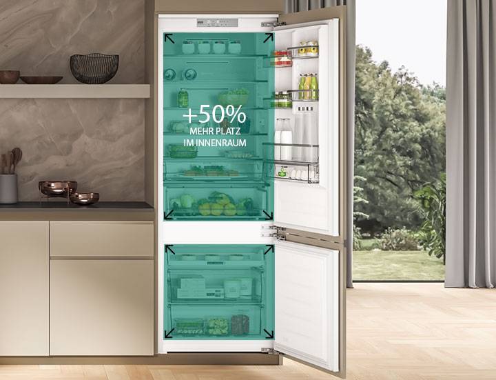 Space 400 – 70 CM BREITE TOTAL NO FROST EINBAU-KÜHL-/GEFRIERKOMBINATIONEN