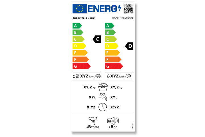 Das neue Energielabel für Waschtrockner