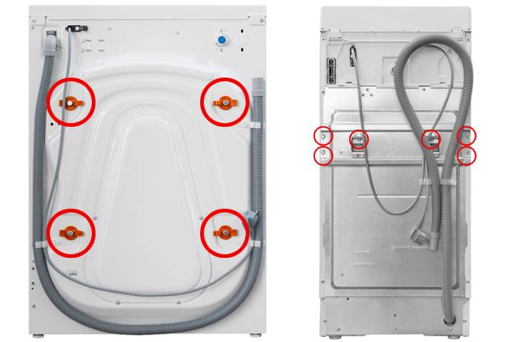 Was macht die Transportsicherung der Waschmaschine?