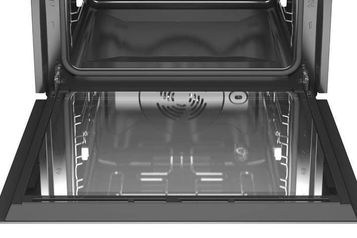 Die Backofen-Glastür reinigen