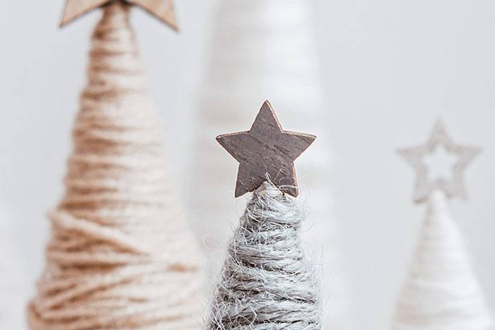 Fadenbäumchen basteln