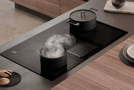 MULDENLÜFTER – KOCHFELDER MIT INTEGRIERTEM DUNSTABZUG