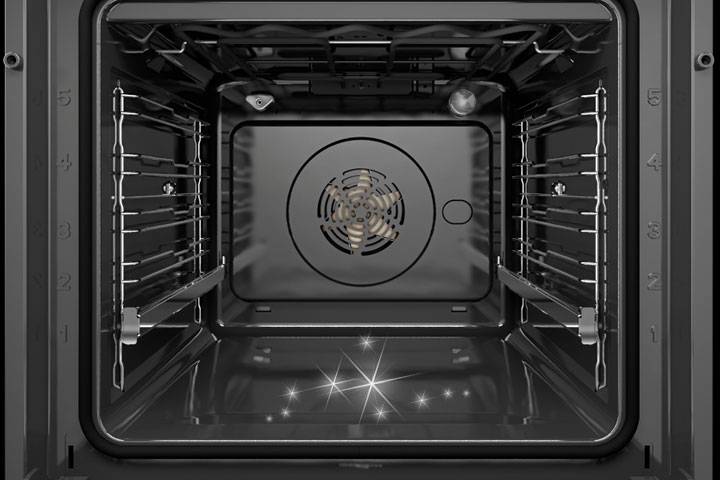 Den Innenraum des Backofens reinigen