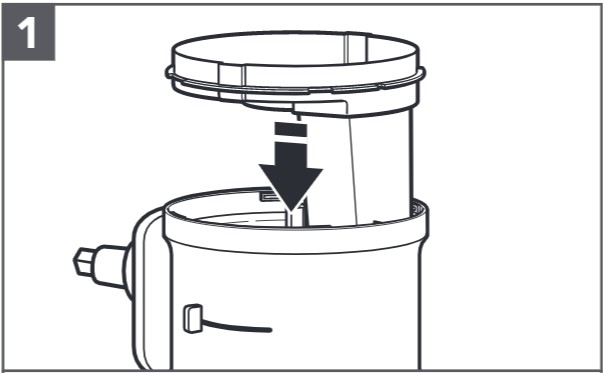 how do you install the reversible shredding disc step 1