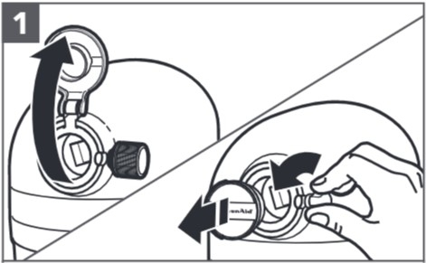 So befestigen Sie den Spiralschneider an der Küchenmaschine, Schritt 1