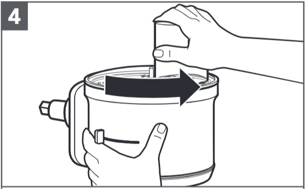 how do you install the julienne disc step 4