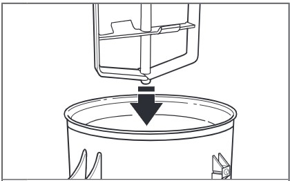 miten jäätelökonelisävaruste kiinnitetään yleiskoneeseen, jossa on nostettava sekoituskulho vaihe 4