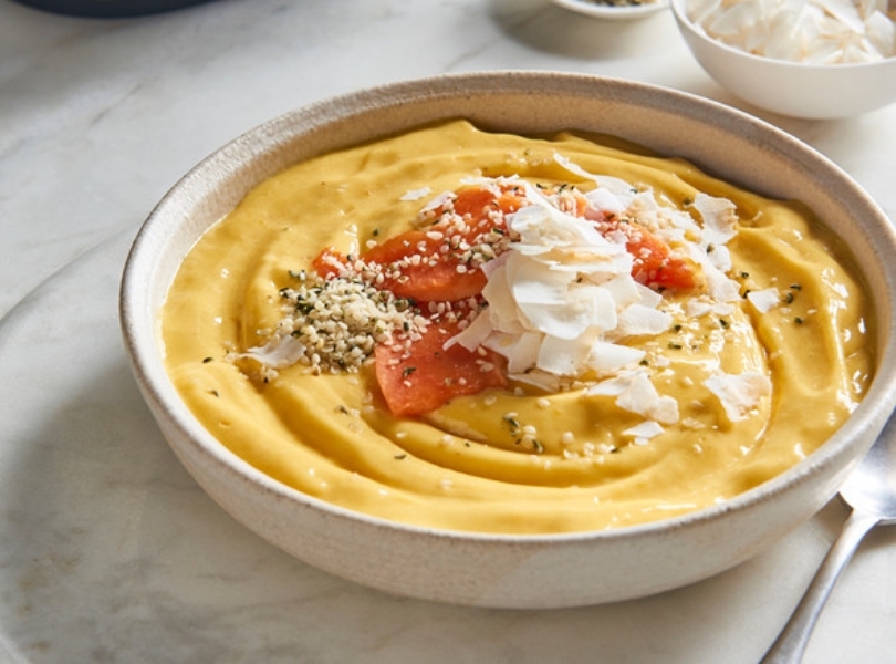 Velvet carrot purée