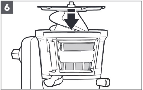 comment assembler l’extracteur de jus pour les robots pâtissiers étape 6