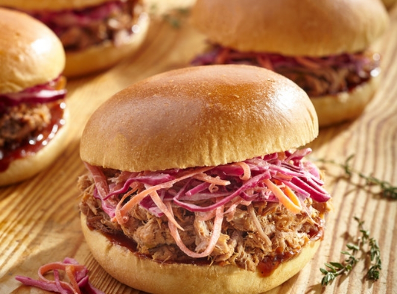 Homemade burger with onions