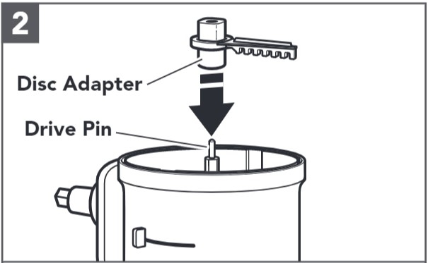 cómo instalar el disco reversible para cortar en tiras paso 2