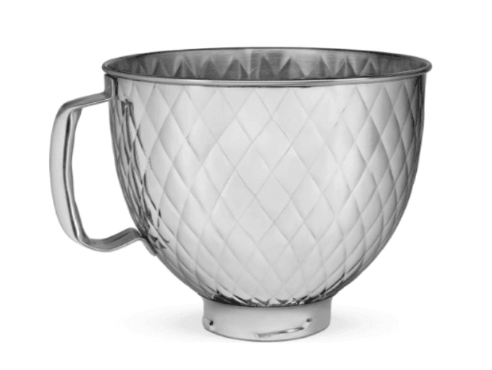 Quilted stainless steel mixing bowl