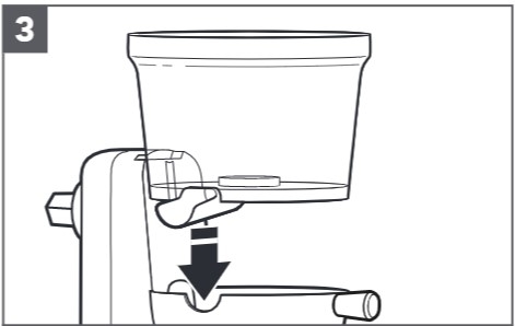 comment assembler l’extracteur de jus pour les robots pâtissiers étape 3