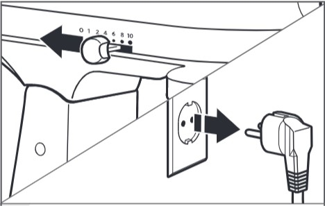 cómo se ajusta la distancia entre el batidor y el recipiente (bol elevable): paso 1