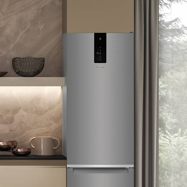 Design van de Whirlpool W9 Dual NoFrost koel-vriescombinatie