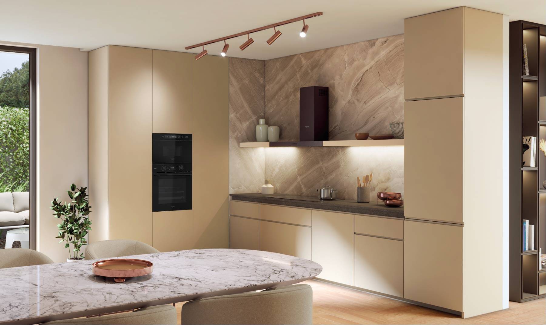Design full black du four encastrable Whirlpool