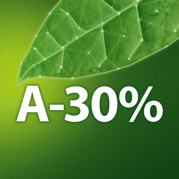 30%* mniejsze zużycie energii elektrycznej** od minimalnego poziomu wymaganego w klasie energetycznej A.