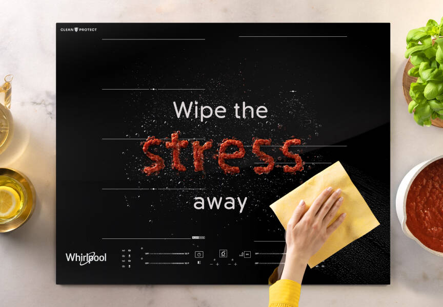 Нова індукційна варильна поверхня Whirlpool i100 з технологією CleanProtect™