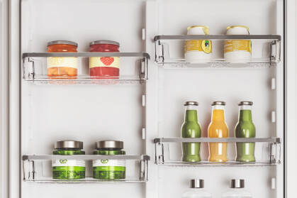 Flexibele binnendeur van de Whirlpool Space400 inbouwkoelkast