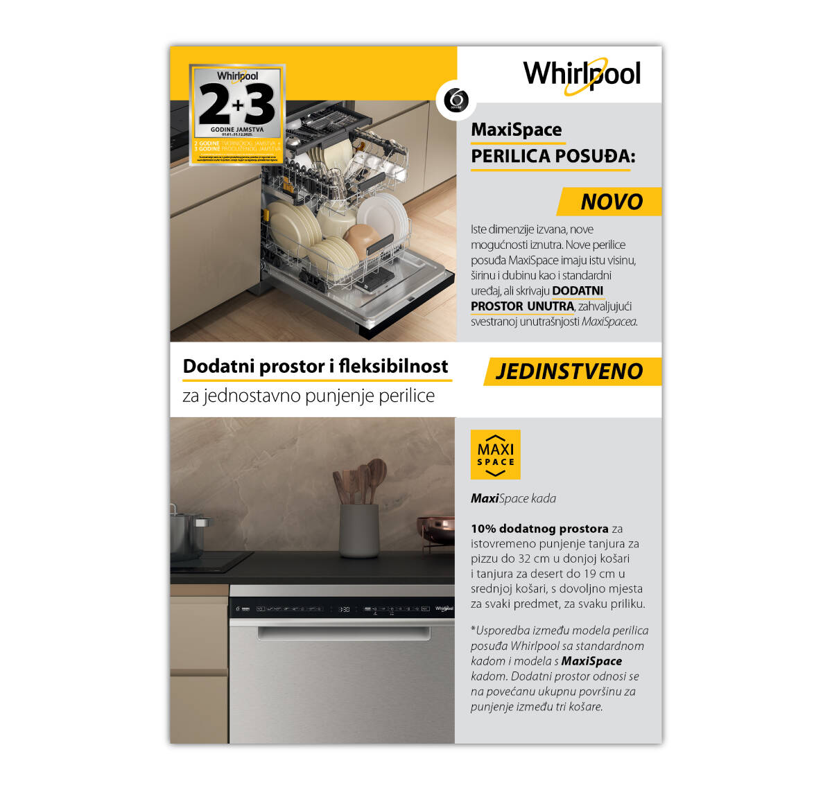 MaxiSpace perilice posuđa