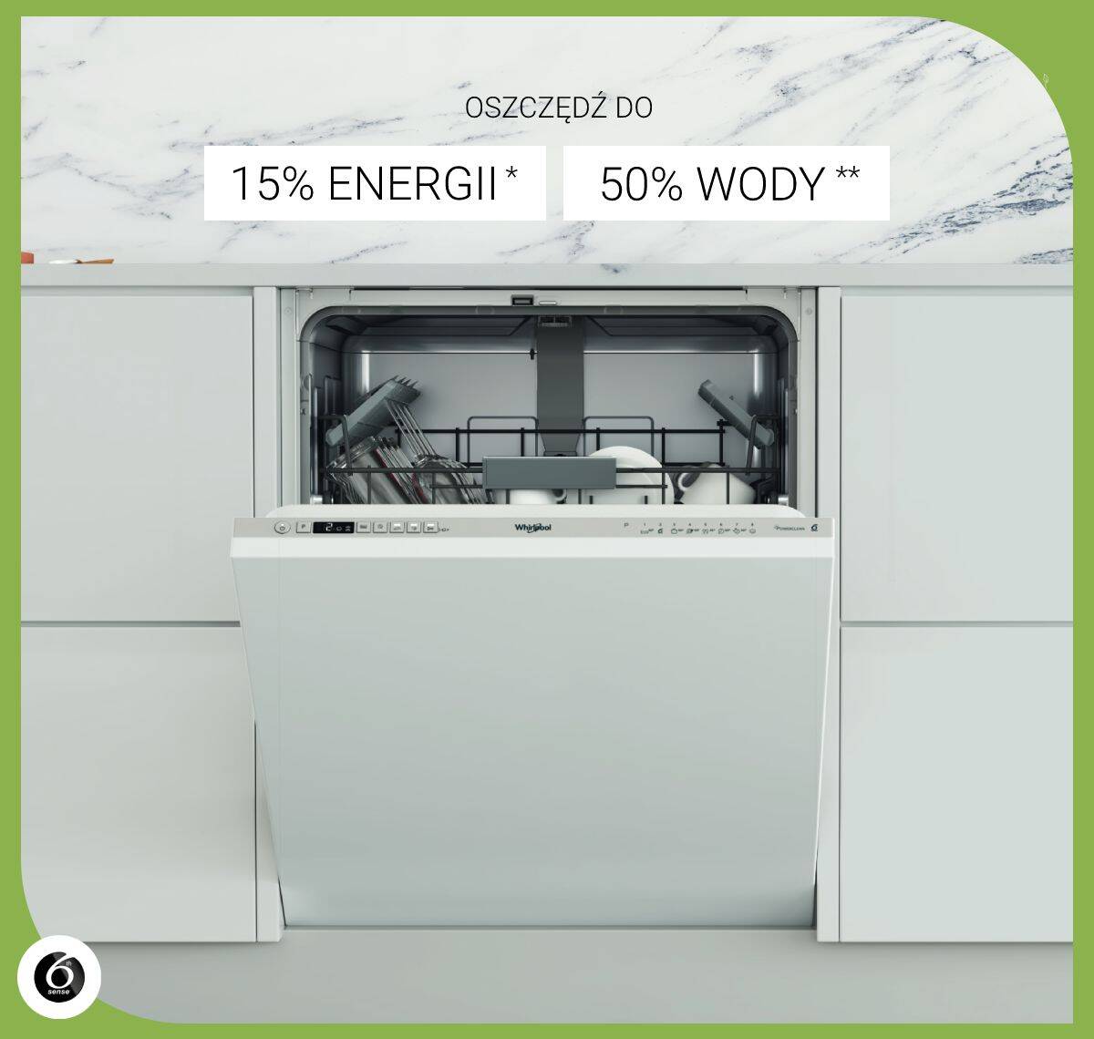 Zmywarki Whirlpool SupremeClean oszczędzają energię i wodę w każdym cyklu