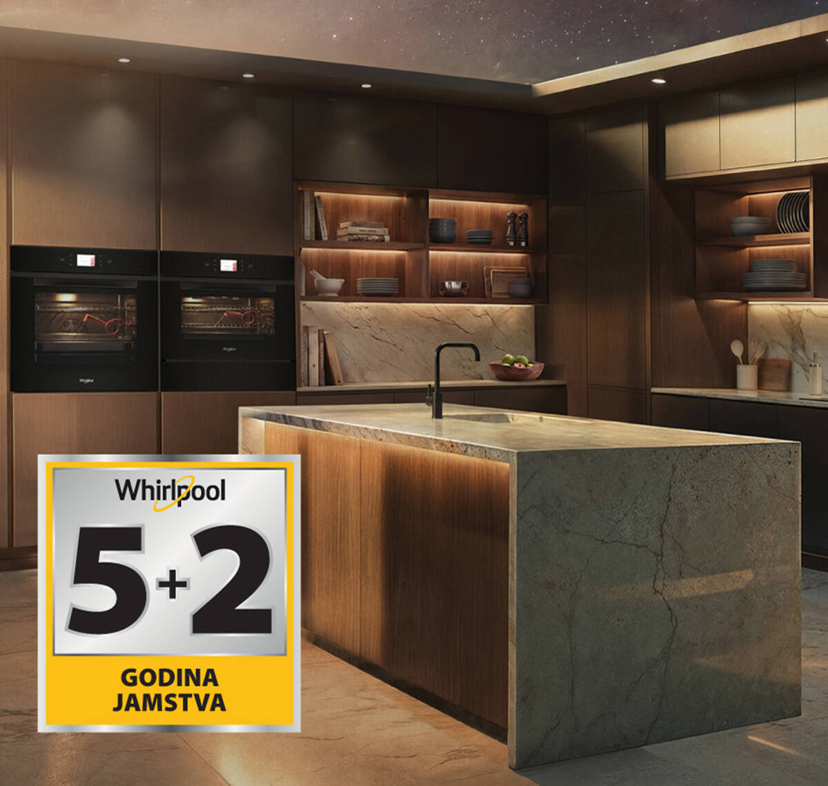 5+2 godina jamstva na ugradbenu tehniku