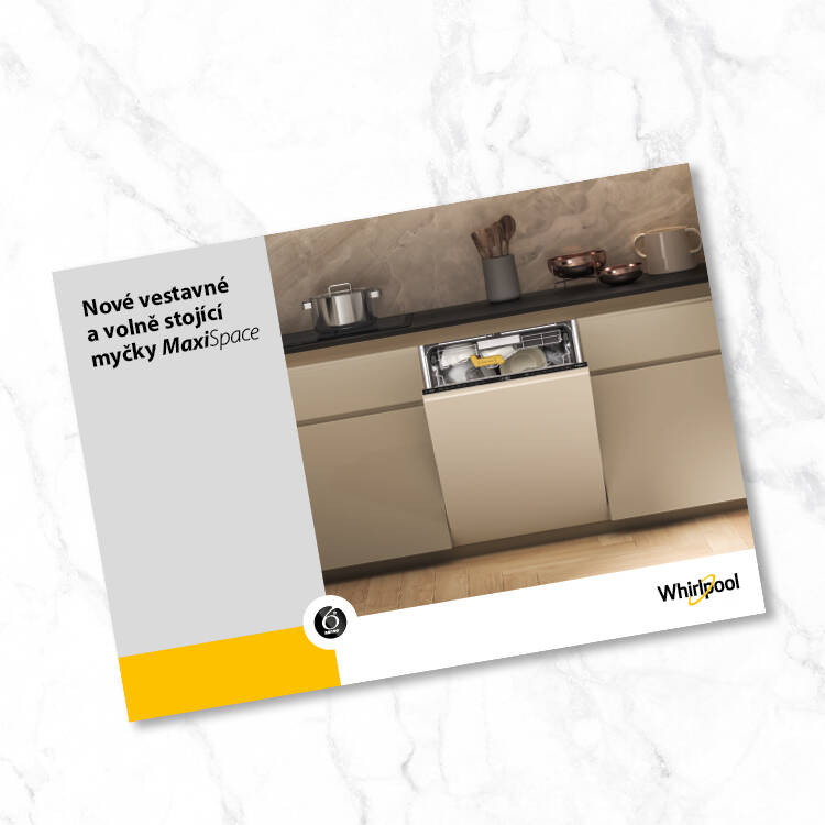 Leták Whirlpool myčky nádobí MaxiSpace.