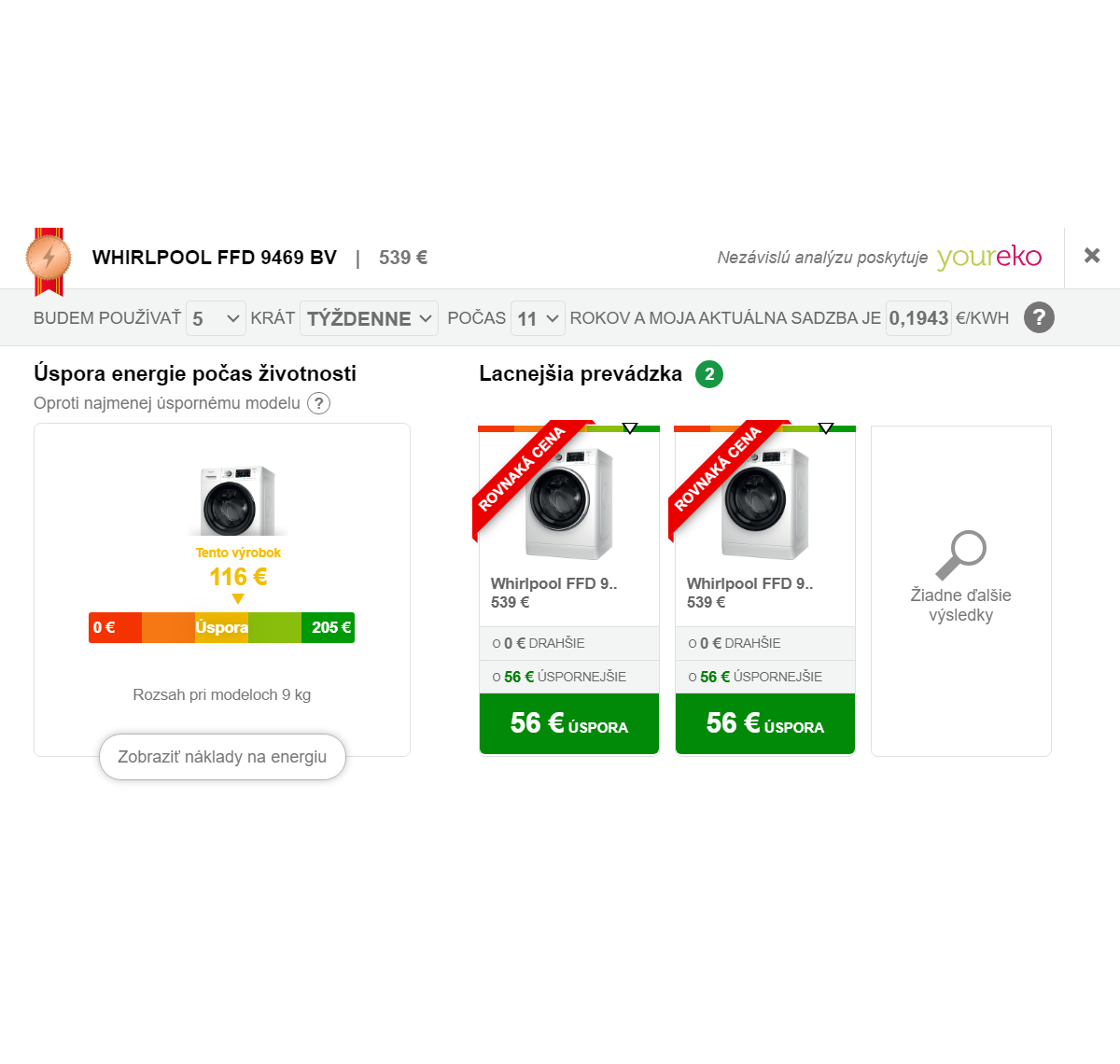 Odporúčanie alternatívneho produktu