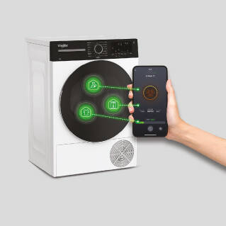 Whirlpool AdaptiveDry droogkast met HomeWhiz