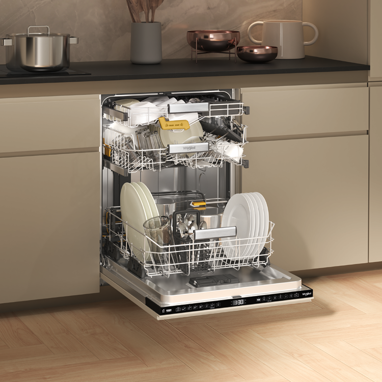Le lave-vaisselle intégrable PowerClean de Whirlpool est actuellement en  promo