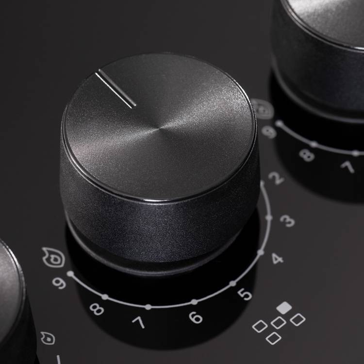 Zoom bouton 9 niveaux de flammes