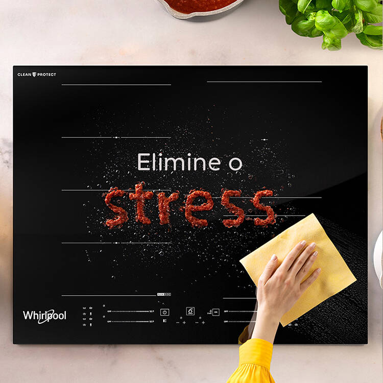 Nova placa de indução i100 com CleanProtectTM