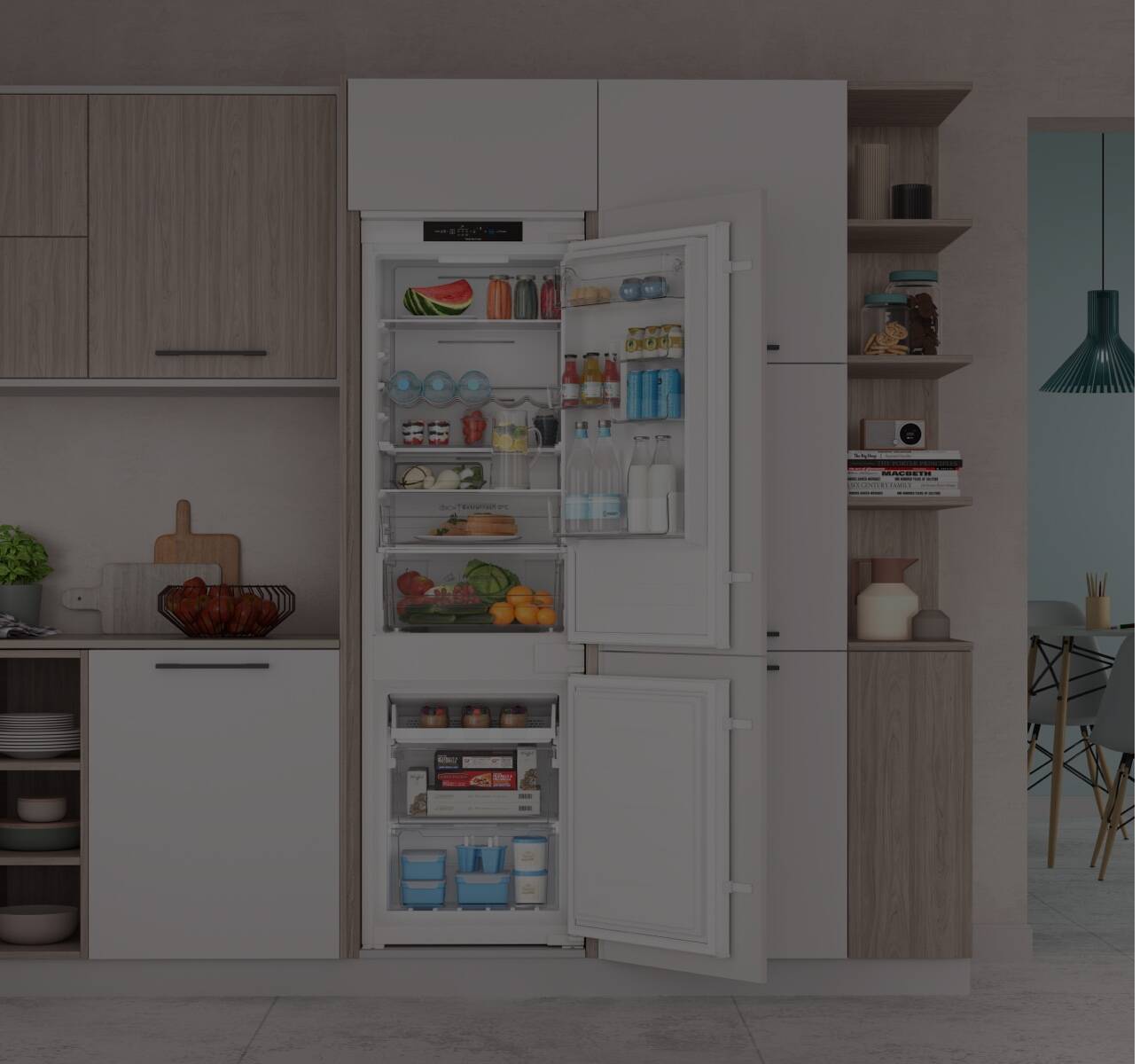 Novo Combinado de encastre Total No Frost, com Push&Go