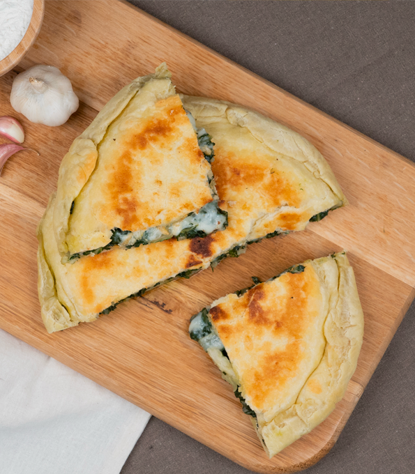 Focaccia ripiena con bietole