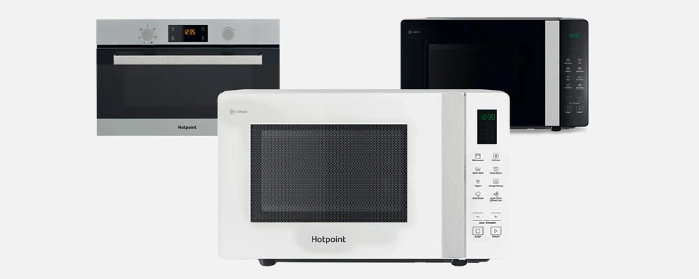 Hotpoint corner microwave white discount