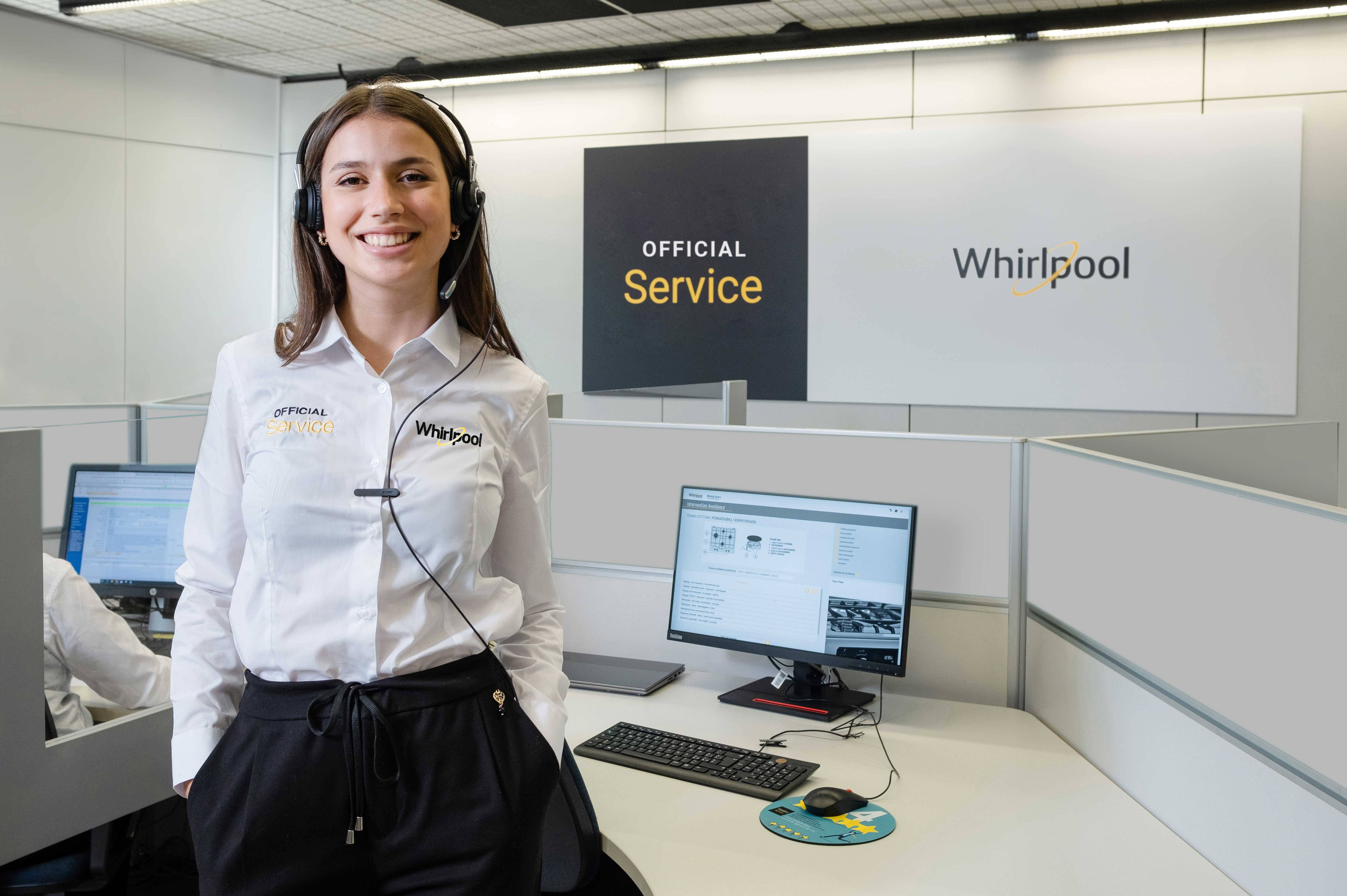 Contact Center assistenza e supporto clienti Whirlpool - risoluzione guasti e problemi, appuntamenti con tecnici autorizzati