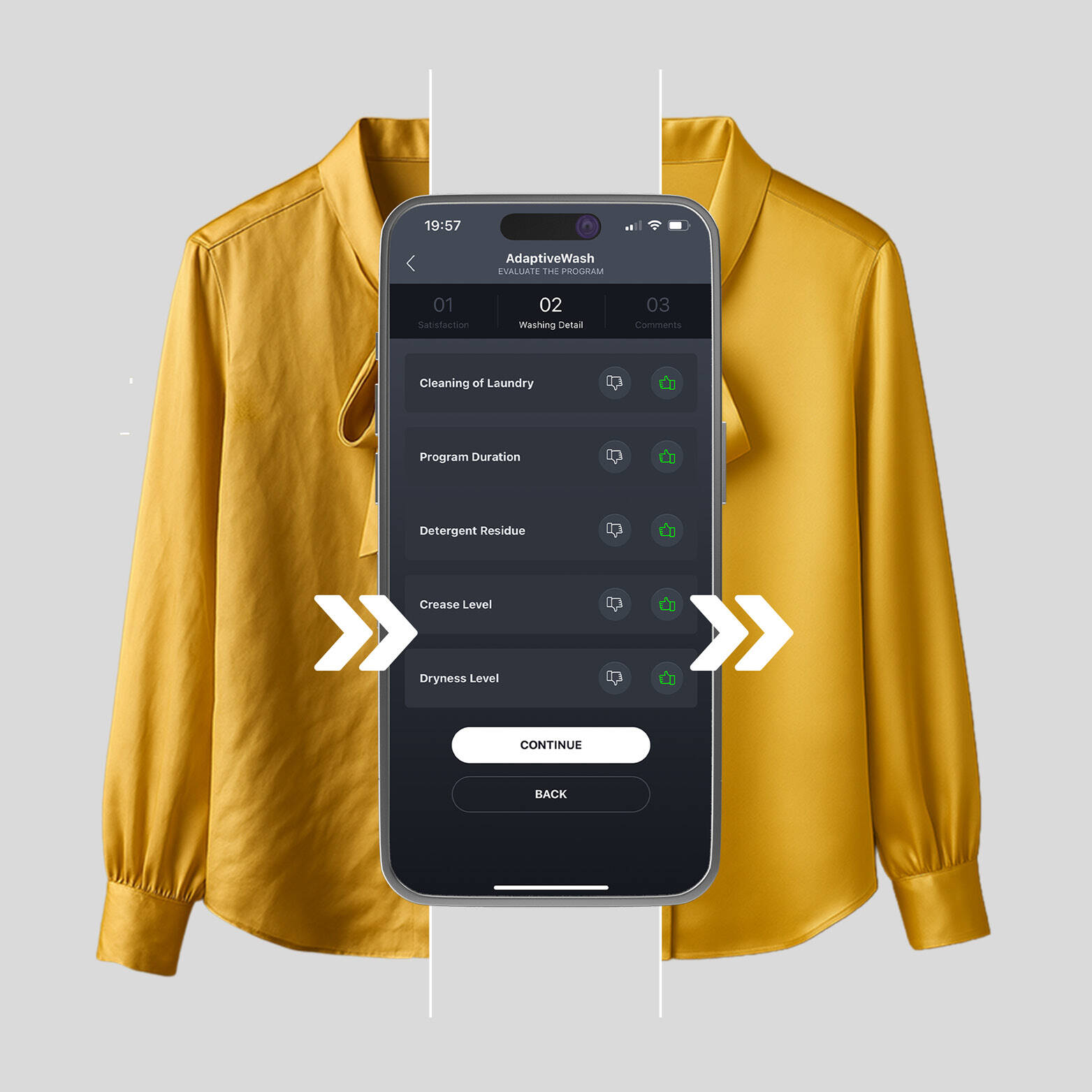Smartphone avec HomeWhiz