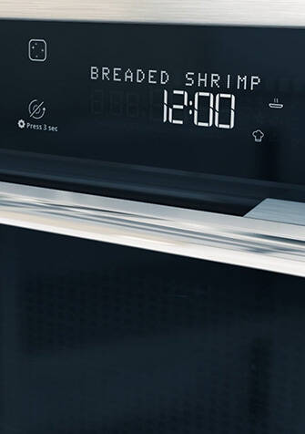 Zoom bedieningspaneel van de Whirlpool Supreme Chef microgolfoven