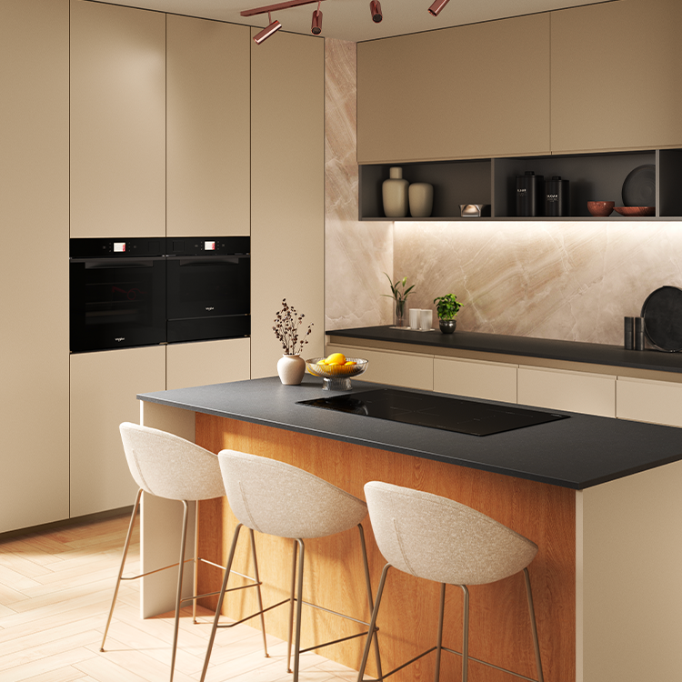 Kuchyňa vybavená vstavanými spotrebičmi Whirlpool