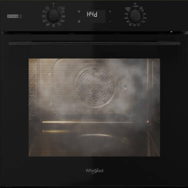 Horno negro encastrado con vapor