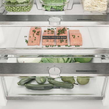 alimentos dentro do frigorífico