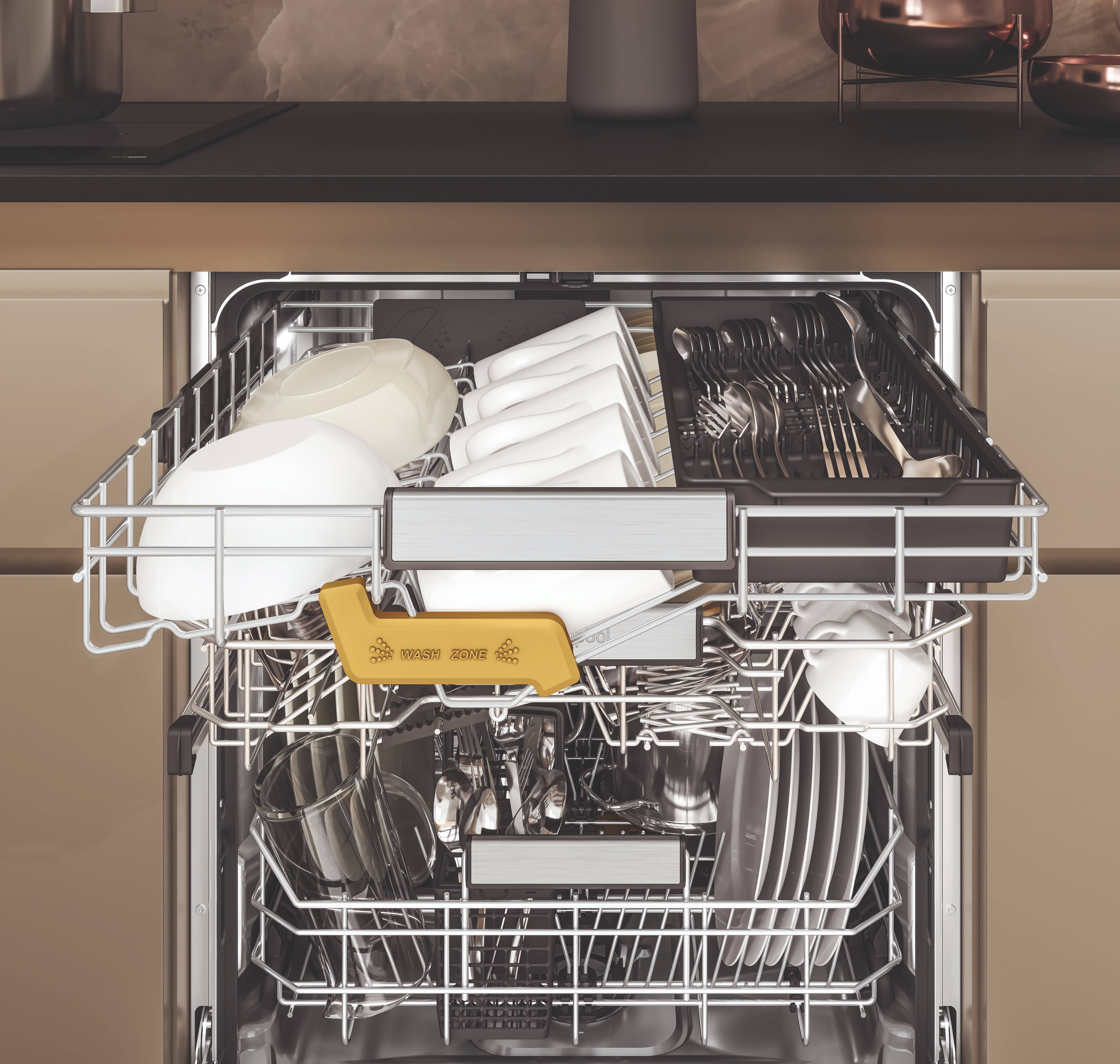 Noua mașină de spălat vase încorporabilă MaxiSpace